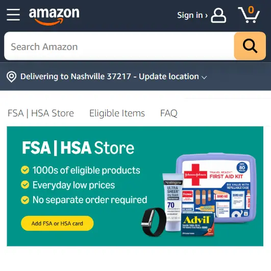 FSA HSA Eligible Badge Amazon