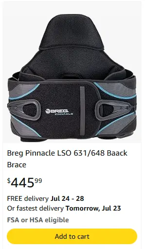 Amazon listing showing FSA or HSA eligible badge
