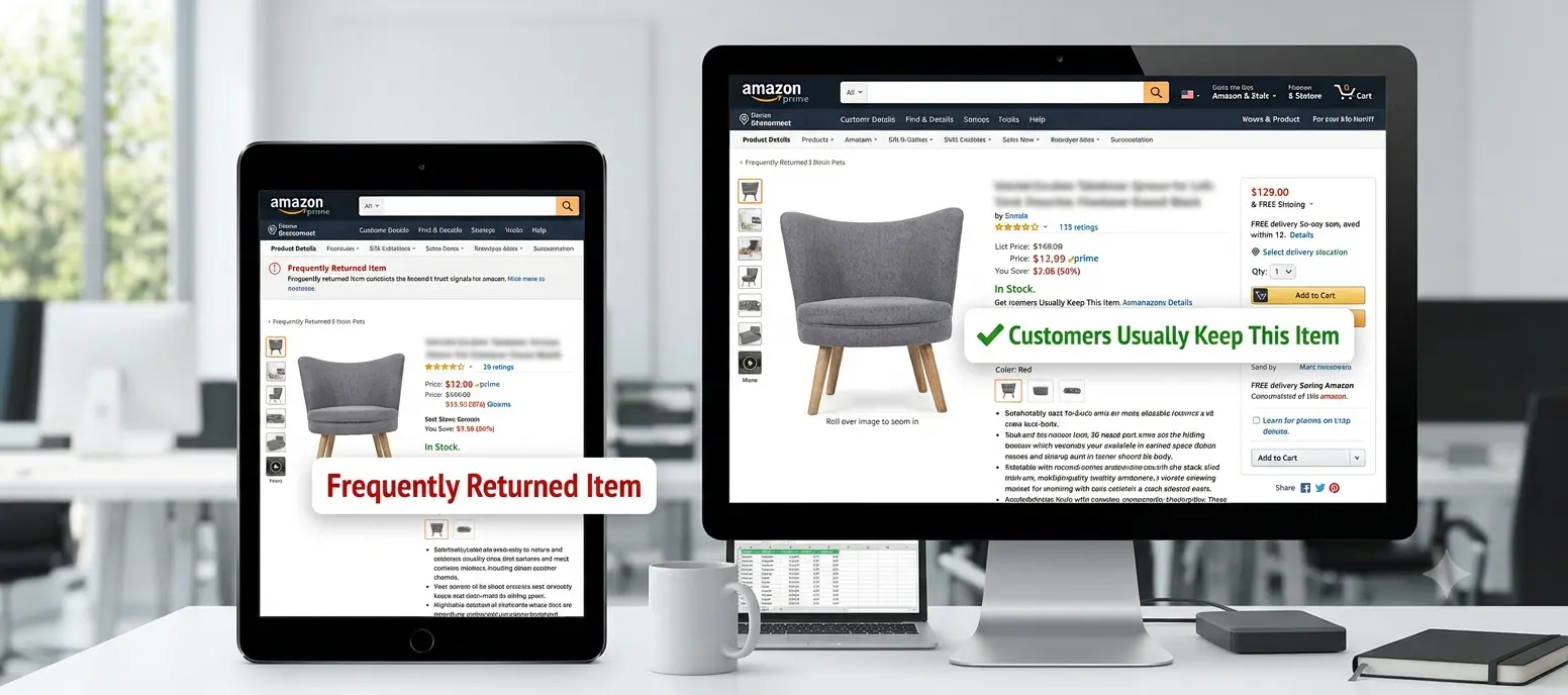 Amazon's "Frequently Returned Item" and "Customers Usually Keep This Item" Badges: What Every Seller Should Know