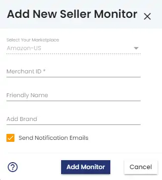 add the Merchant ID and select the Amazon Marketplace